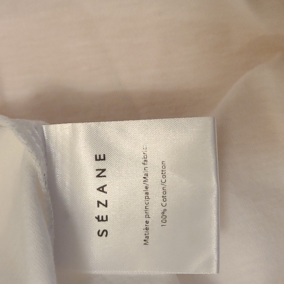 Nwt!Sezane Demain short-sleeved cotton t-shirt. - Picture 8 of 11